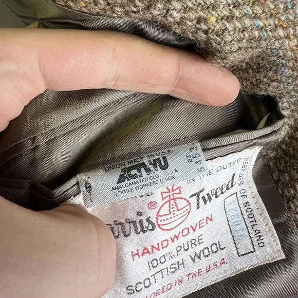 Classic Houndstooth Blazer Harris Tweed - Picture 7 of 7